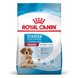 ROYAL CANIN Mittelgro&szlig;e Hunde Trockenfutter Medium Starter f&uuml;r tragende H&uuml;ndin und Welpen 15 Kg