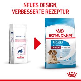 ROYAL CANIN Mittelgro&szlig;e Hunde Trockenfutter Medium Starter f&uuml;r tragende H&uuml;ndin und Welpen 15 Kg