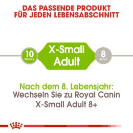 ROYAL CANIN Sehr Kleine Hunde Trockenfutter X-Small Adult 3 Kg