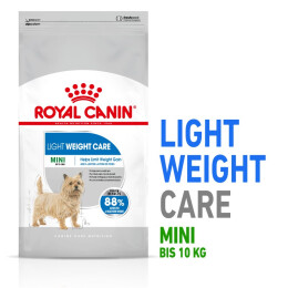 ROYAL CANIN Trockenfutter Light Weight Care Mini für zu Übergewicht neigenden Hunden 8 Kg