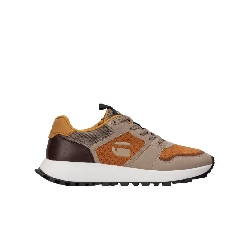 G-Star Herren Sneaker Theq Run Taupe/Orange 44