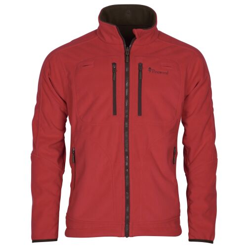 Pinewood Herren Wendbare Fleecejacke Furudal H.Brown/Red L