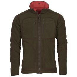 Pinewood Herren Wendbare Fleecejacke Furudal H.Brown/Red L