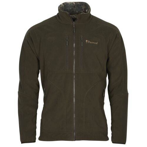 Pinewood Herren Wendbare Fleecejacke Furudal Camou H.Brown/Strata M