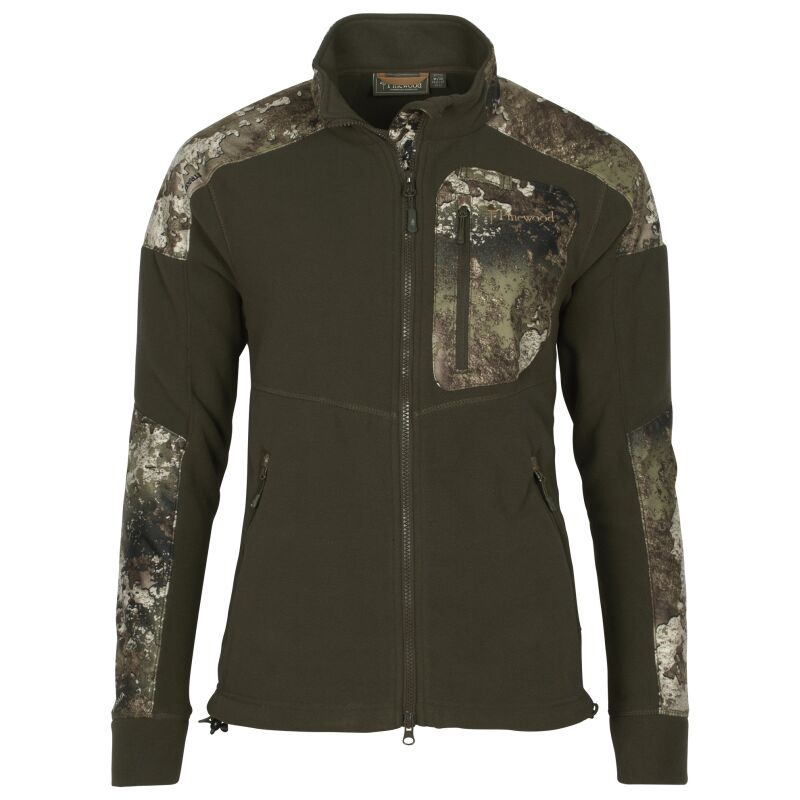 Pinewood Damen Fleecejacke Smaland Hunters Camou H.Brown/Strata S