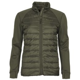 Pinewood Damen Power-Fleecejacke Finnveden Hybrid Olive XL