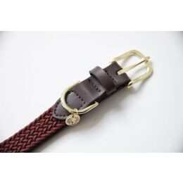 Kentucky Dogwear Hundehalsband gekn&uuml;pftes Nylon Bordeaux XS 37cm