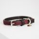 Kentucky Dogwear Hundehalsband geknüpftes Nylon Bordeaux XS 37cm