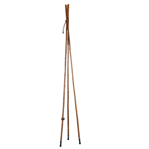 Gastrock Zielstock Dreibein Standfest Rindenecht/Natur 165 cm