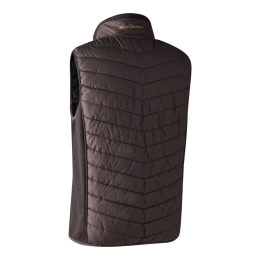 Deerhunter Herren Weste Moor Wattiert mit Strick Dark Prune L