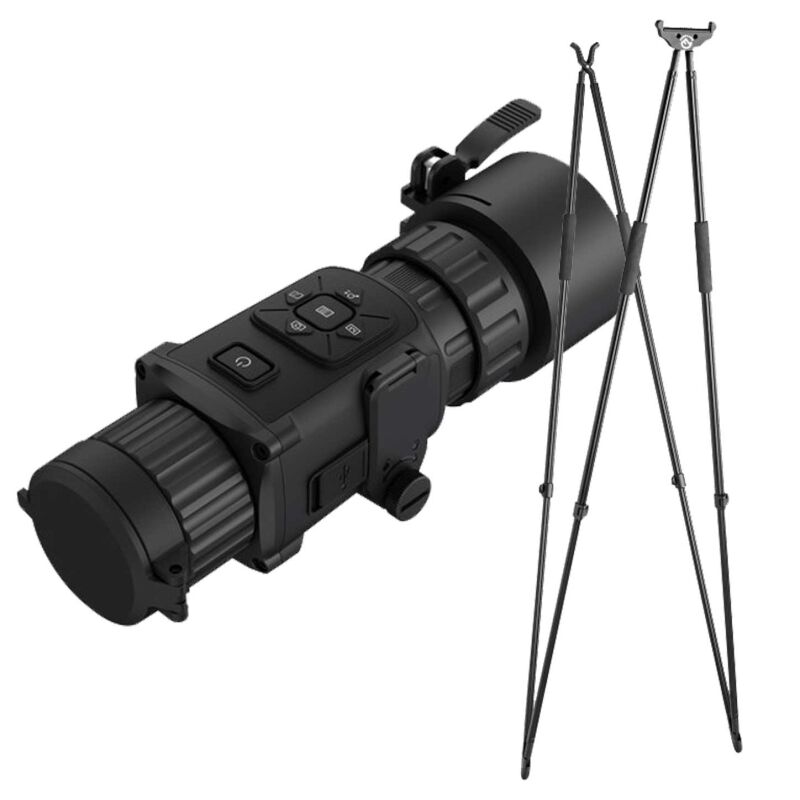 Hikmicro Thunder TH35PC Wrmebild Vorsatzgert mit Gratis Farm-land Zielstock Feldjagd