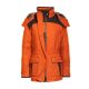 Rascher Damen Jacke Signal-Loden mit Kapuze orange-melange 38