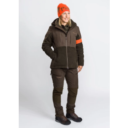 Pinewood Damen Hose Caribou Hunt Braun/Oliv 42-S