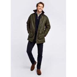 Dubarry Herren Jacke Brunswick wax cotton Pine XL