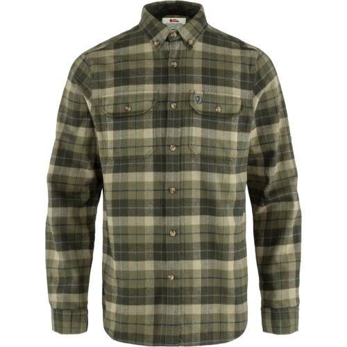 Fjällräven Herren Hemd Singi Heavy Flannel Green-Deep Forest XXL