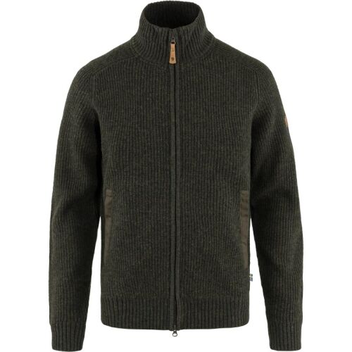 Fjällräven Herren Strickjacke Övik Dark Olive XXL