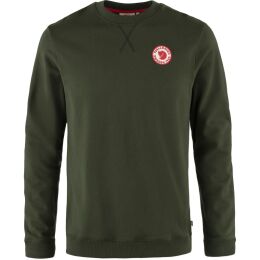 Fj&auml;llr&auml;ven Herren Pullover 1960 Logo Badge Deep Forest L