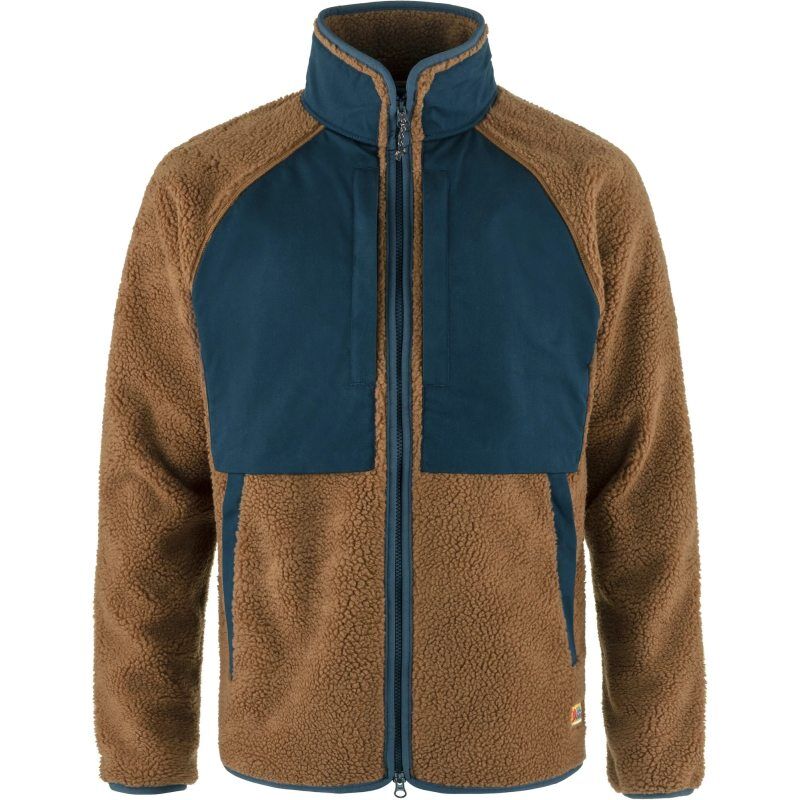 Fjällräven Herren Jacke Vardag Pile Chestnut-Navy XL jetzt