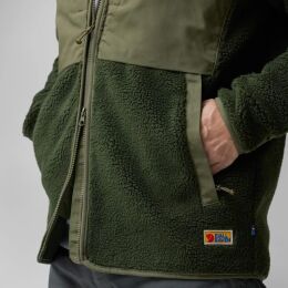 Fjllrven Herren Jacke Vardag Pile Deep Forest-Laurel Green S