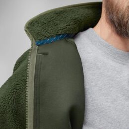Fjllrven Herren Jacke Vardag Pile Deep Forest-Laurel Green S