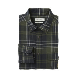 Chevalier Herren Hemd Heron Flannel October Green Checked XXXL