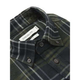 Chevalier Herren Hemd Heron Flannel October Green Checked XXXL