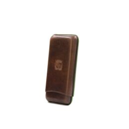 Rey Pavon Zigarrentasche f&uuml;r drei Zigarren Chocolat *3/17*