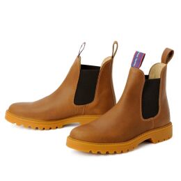 Blue Heeler Unisex Chelsea Boots Sydney Cognac 44