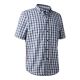 Deerhunter Herren Hemd Jeff Kurzarm Blau Kariert 37/38