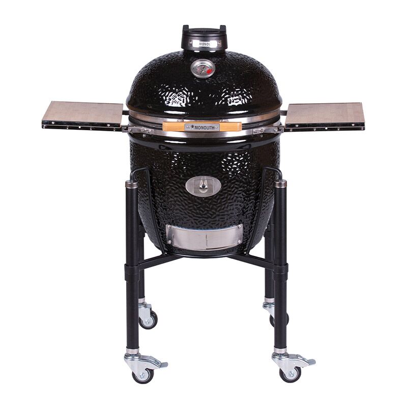 Monolith Grill Classic Pro Serie 2.0 Black mit Gestell und Seitentischen