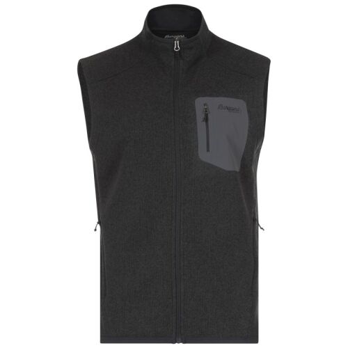 Bergans Herren Weste Kamphaug Knitted Dark Shadow Grey XL