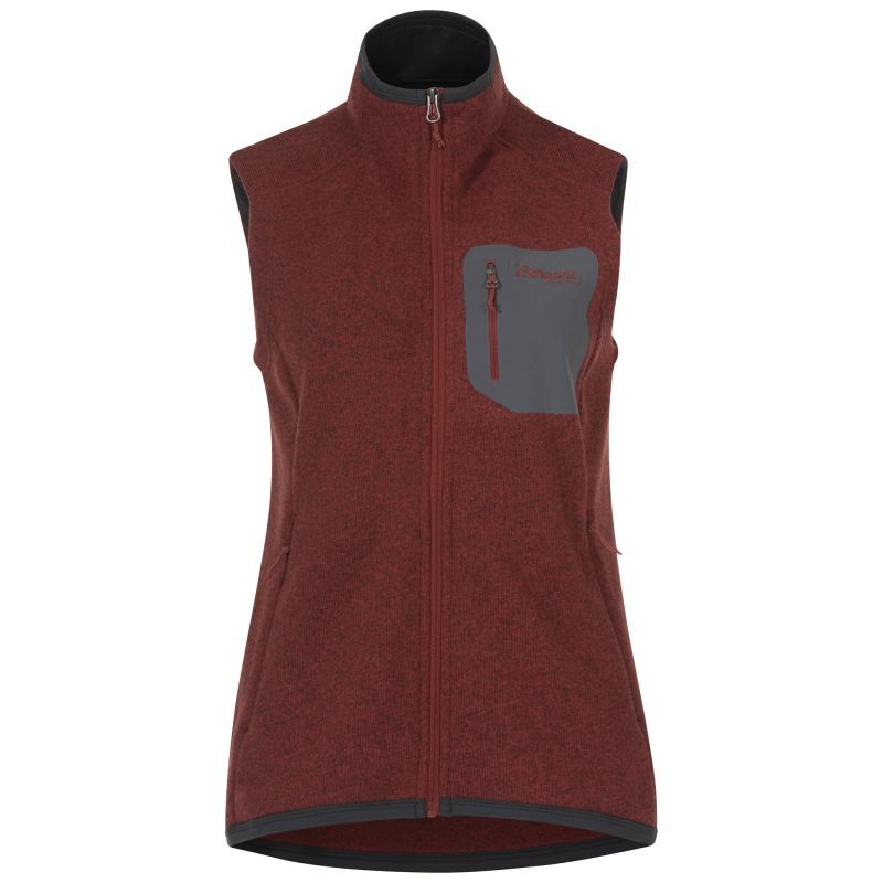Bergans Damen Weste Kamphaug Knitted Chianti Red XS