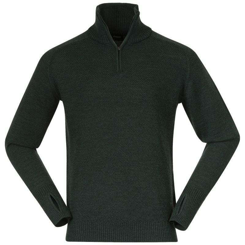 Bergans Herren Pullover Ulriken Light Merino Duke Green S