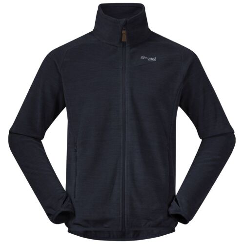 Bergans Herren Jacke Hareid Fleece NoHood Dark Navy S