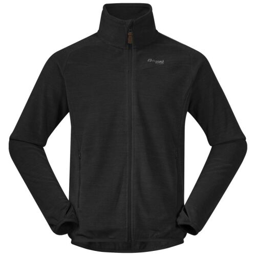 Bergans Herren Jacke Hareid Fleece NoHood Black M