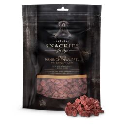 Snackies Hundesnack Herzhafte Kaninchenw&uuml;rfel 80g