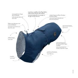 Hunter Hunde-Regenmantel Milford Blau 30