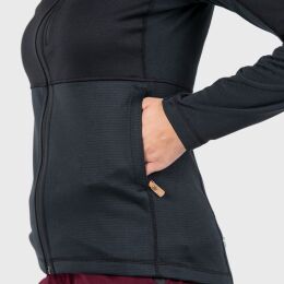 Fj&auml;llr&auml;ven Damen Jacke Abisko Trail Fleece Black XS