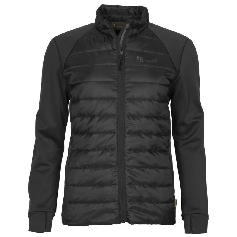 Pinewood Damen Power-Fleecejacke Finnveden Hybrid Schwarz S