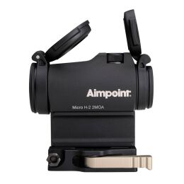 Aimpoint Rotpunktvisier Mod. Micro H-2 2 MOA / Schwarz incl. Adapter 39 mm f&uuml;r Weaver / Picatinny