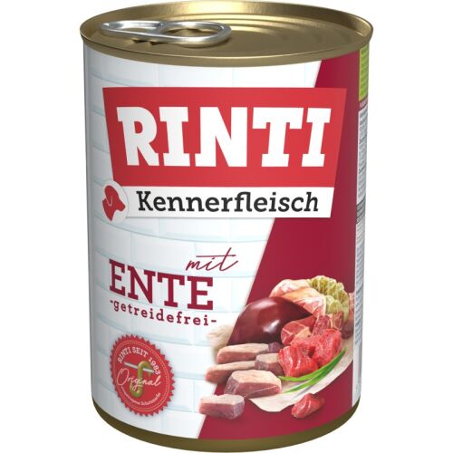 Rinti Hunde Nassfutter Dose Kennerfleisch Ente 400g