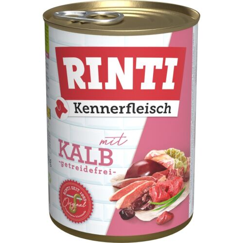 Rinti Hunde Nassfutter Dose Kennerfleisch Kalb 400g