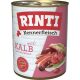 Rinti Hunde Nassfutter Dose Kennerfleisch Kalb 800g