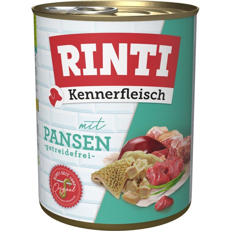 Rinti Hunde Nassfutter Dose Kennerfleisch Pansen 800g