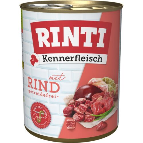 Rinti Hunde Nassfutter Dose Kennerfleisch Rind 800g