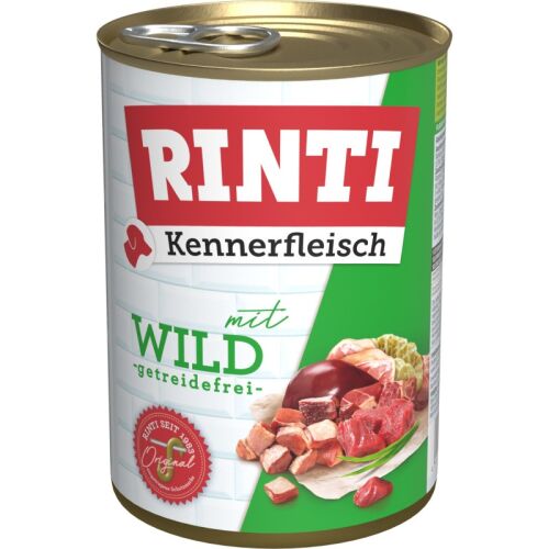 Rinti Hunde Nassfutter Dose Kennerfleisch Wild 400g