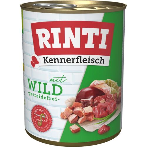 Rinti Hunde Nassfutter Dose Kennerfleisch Wild 800g