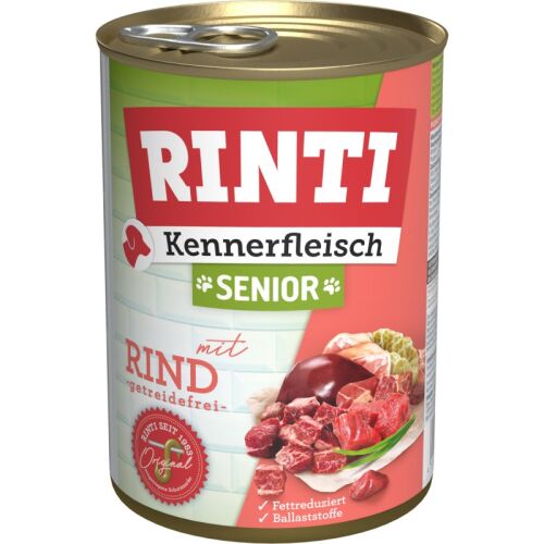 Rinti Hunde Nassfutter Dose Kennerfleisch Senior Rind 400g