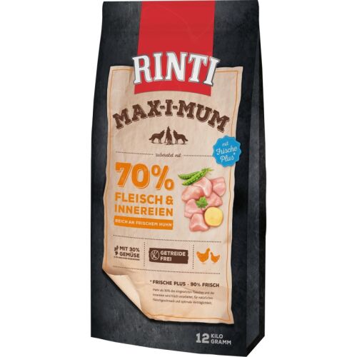 Rinti Hunde Trockenfutter Beutel Max-i-Mum Huhn 12kg