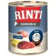 Rinti Hunde Nassfutter Dose Sensible Ross mit Hühnerleber & Kartoffel 800g